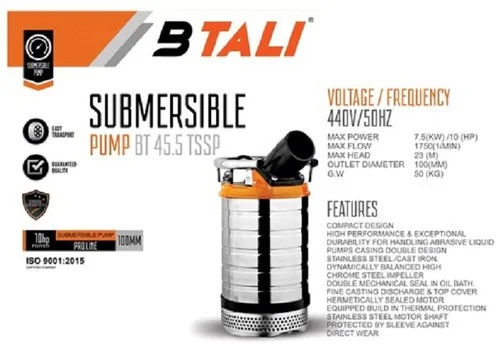 Submersible Pump Btali Bt 45 5tssp
